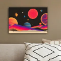 Hemel - Planeten - Felgekleurd canvas 2cm klein -sfeer3