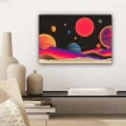 Hemel - Planeten - Felgekleurd canvas 2cm klein -sfeer6