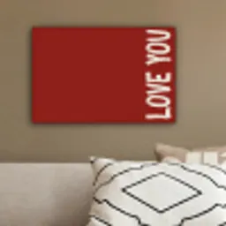 Schuin - Loveyou - Rood canvas 2cm klein -sfeer3