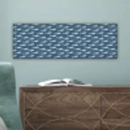 Klein - Oceaan - Golven - Blauw canvas 2cm klein 828 -sfeer4