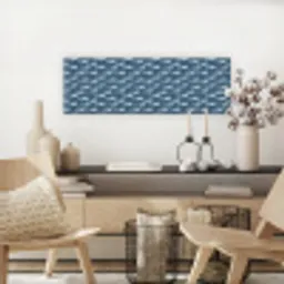 Klein - Oceaan - Golven - Blauw canvas 2cm klein 828 -sfeer6