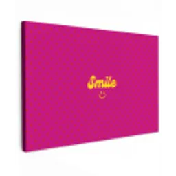 Smile - Stippen - Roze canvas 2cm klein -z3d