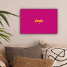 Smile - Stippen - Roze canvas 2cm klein -sfeer1