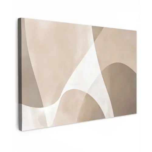 Vloeiende vlakken - Harmonieus - Golvend canvas 2cm klein -z3d