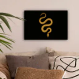 Slang - Minimalistisch - Goud canvas 2cm klein -sfeer1