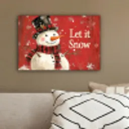 Sneeuwpret - Winter - Sneeuwpop canvas 2cm klein -sfeer3