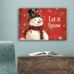 Sneeuwpret - Winter - Sneeuwpop canvas 2cm klein -sfeer4