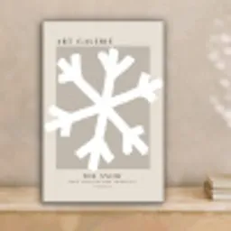 Sneeuwvlok - Wit - Winter - Kerst canvas 2cm klein -sfeer1