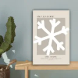 Sneeuwvlok - Wit - Winter - Kerst canvas 2cm klein -sfeer4
