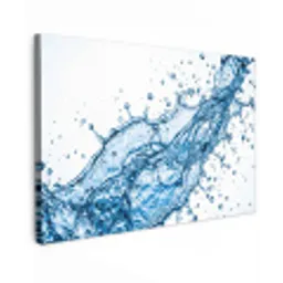 Spash - Water - Blauw canvas 2cm klein -z3d