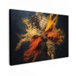 Specerijen - Explosie - Oranje canvas 2cm klein -z3d