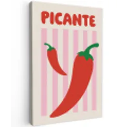 Pittig - Pepers - Rood canvas 2cm klein -z3d