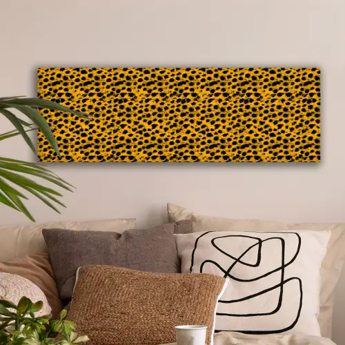 Vlekken - Oranje - Luipaard canvas 2cm klein 828 -sfeer1