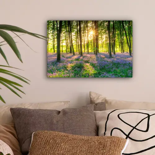 Lente - Bos - Zon canvas 2cm klein -sfeer1