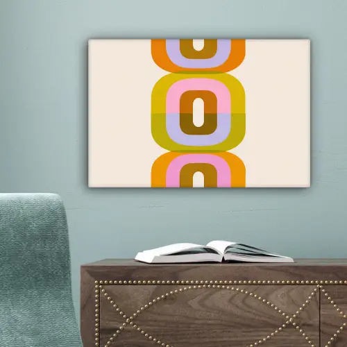Stapel - Vormen - Geblokt - Oranje canvas 2cm klein -sfeer4