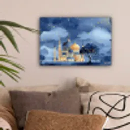 Sterrenhemel - Goud - Moskee canvas 2cm klein -sfeer1
