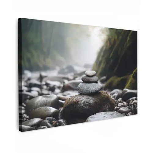 Stenen - Stapel - Natuur canvas 2cm klein -z3d