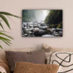 Stenen - Stapel - Natuur canvas 2cm klein -sfeer1