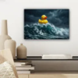 Storm - Badeend - Golven canvas 2cm klein -sfeer6