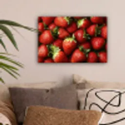 Aardbei - Fruit - Rood canvas 2cm klein -sfeer1