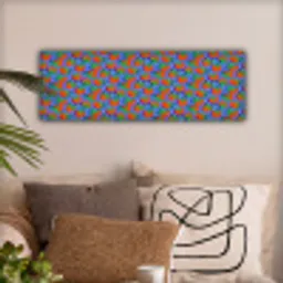 Aardbei - Rood - Blauw - Patroon canvas 2cm klein 828 -sfeer1