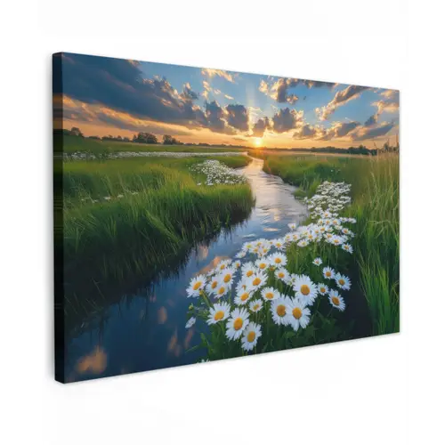 Beekje - Landschap - Margriet canvas 2cm klein -z3d