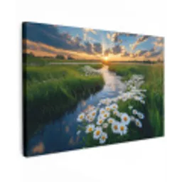 Beekje - Landschap - Margriet canvas 2cm klein -z3d