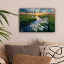 Beekje - Landschap - Margriet canvas 2cm klein -sfeer1