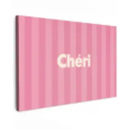 Gestreept - Roze - Chéri canvas 2cm klein -z3d