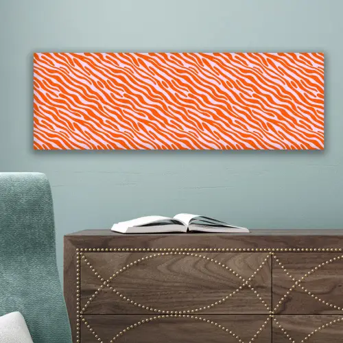 Strepen - Dynamisch - Oranje canvas 2cm klein 828 -sfeer4