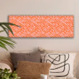 Strepen - Dynamisch - Oranje canvas 2cm klein 828 -sfeer1