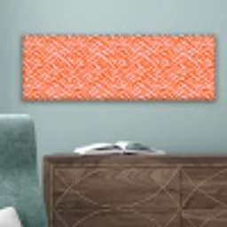 Strepen - Dynamisch - Oranje canvas 2cm klein 828 -sfeer4