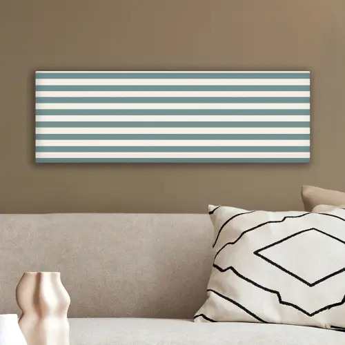 Strepen - Modern - Blauw canvas 2cm klein 828 -sfeer3