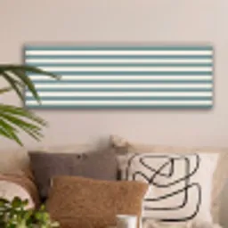 Strepen - Modern - Blauw canvas 2cm klein 828 -sfeer1