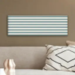 Strepen - Modern - Blauw canvas 2cm klein 828 -sfeer3