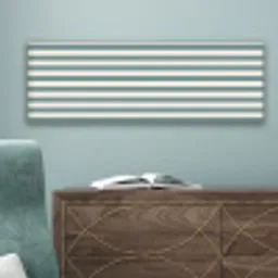Strepen - Modern - Blauw canvas 2cm klein 828 -sfeer4