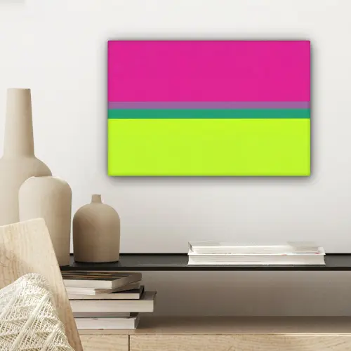 Strepen - Modern - Kleurrijk canvas 2cm klein -sfeer6