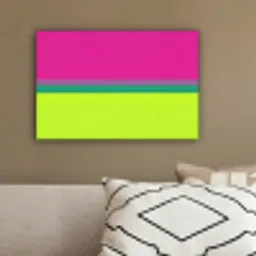 Strepen - Modern - Kleurrijk canvas 2cm klein -sfeer3