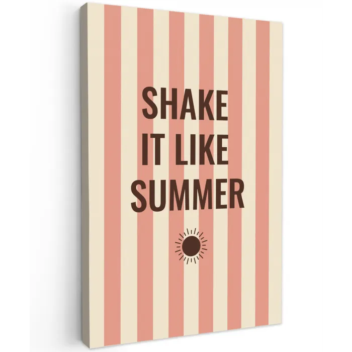 Zomer - Quote - Strepen canvas 2cm klein -z3d