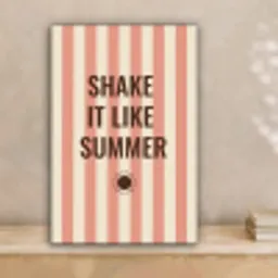 Zomer - Quote - Strepen canvas 2cm klein -sfeer1