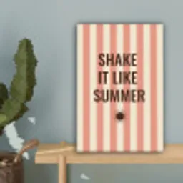 Zomer - Quote - Strepen canvas 2cm klein -sfeer4