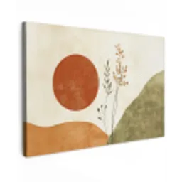 Zon - Abstract - Takken - Oranje canvas 2cm klein -z3d