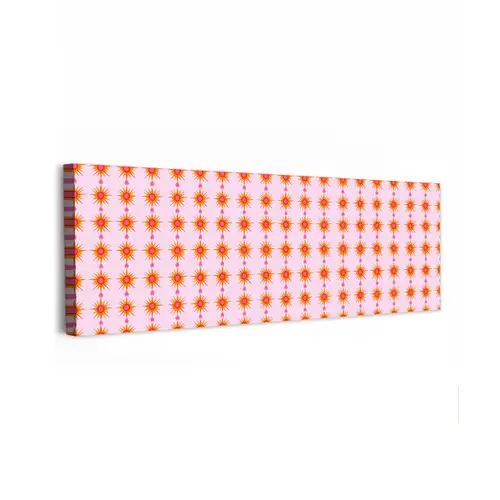 Zon - Motief - Roze canvas 2cm klein 828 -z3d