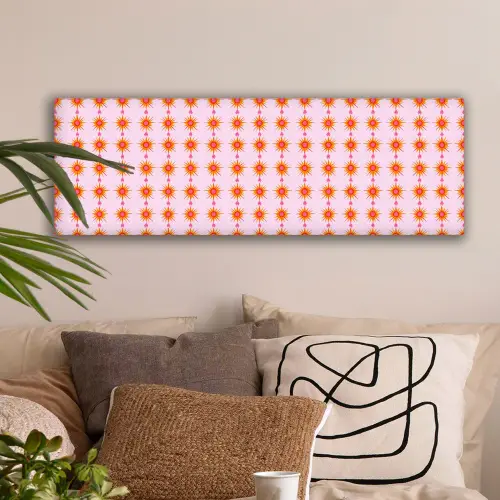 Zon - Motief - Roze canvas 2cm klein 828 -sfeer1