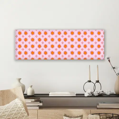 Zon - Patroon - Roze canvas 2cm klein 828 -sfeer6