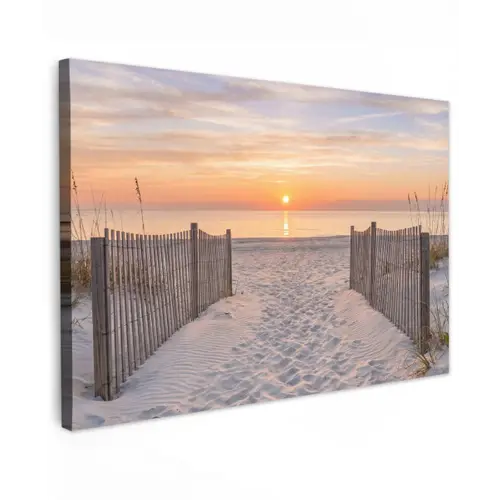 Zonsondergang - Strand - Zand canvas 2cm klein -z3d