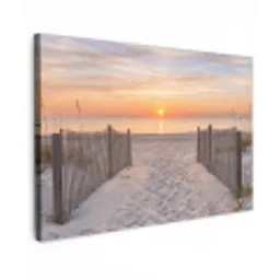 Zonsondergang - Strand - Zand canvas 2cm klein -z3d