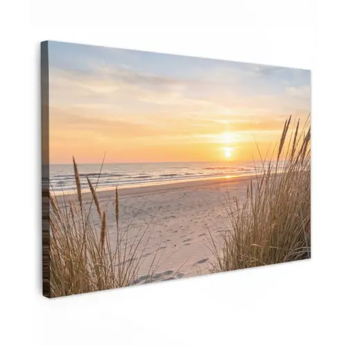 Zonsondergang - Duinen - Zee canvas 2cm klein -z3d