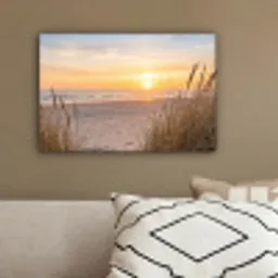 Zonsondergang - Duinen - Zee canvas 2cm klein -sfeer3