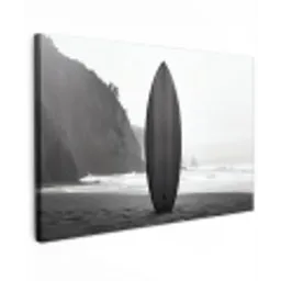 Surfplank - Zand - Zee canvas 2cm klein -z3d